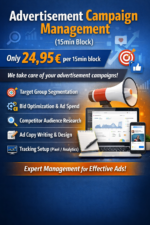 Advertisement Campaign Management (15min Block)