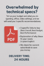 Tech Buying Advice (Personalized)